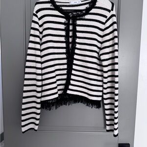 Mango striped cardigan in size L